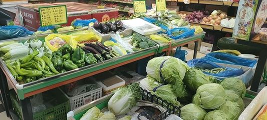 平谷各大商超貨足價(jià)穩(wěn) 新鮮蔬菜零售